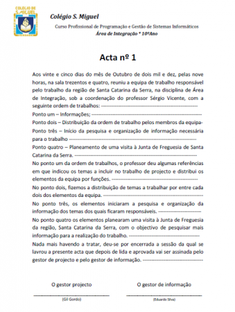 Acta nº 1